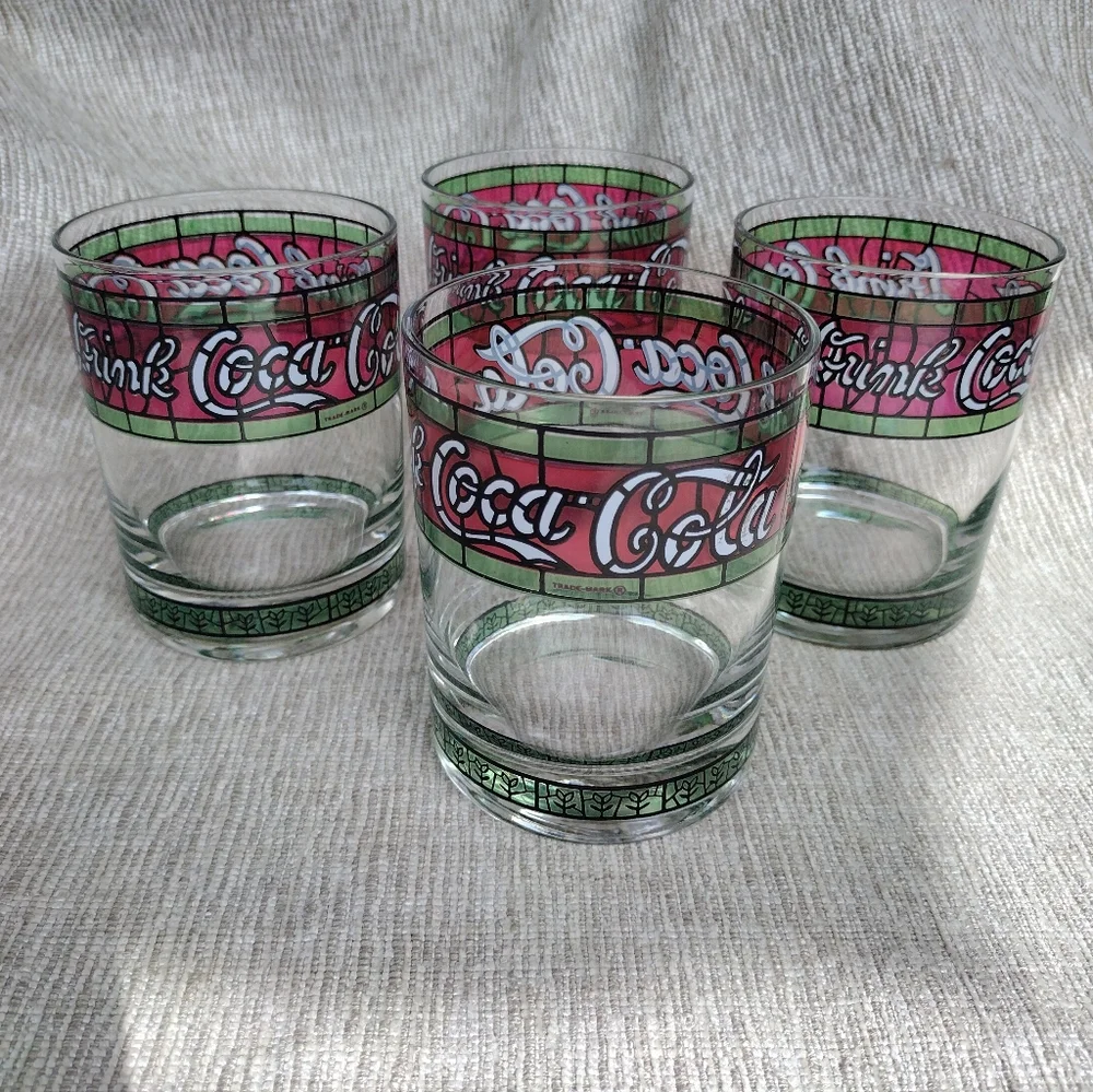 Vintage Coca-Cola Glasses Set Of 4 - Picture 2 of 9